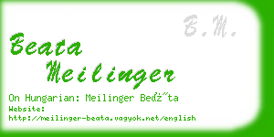 beata meilinger business card
